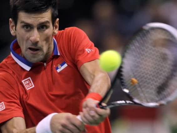 Novak Djokovic overcame a nervous start to defeat Radek Stepanek. Picture: AP