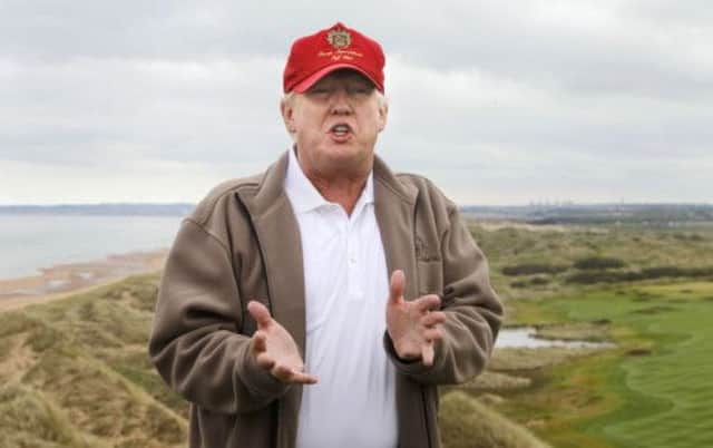 Donald Trumps golf resort plans have proved controversial. Picture: PA