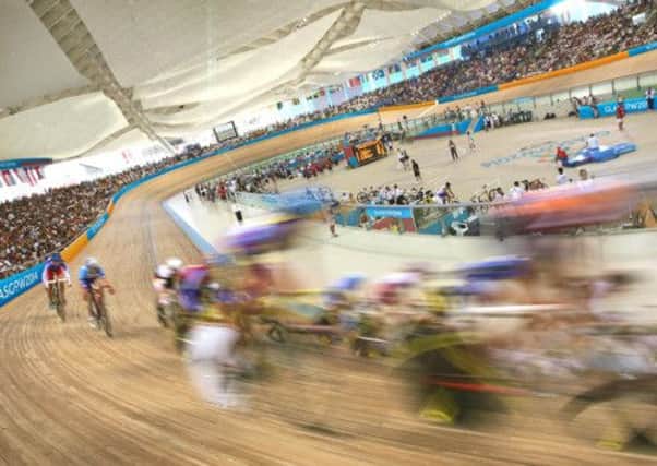 An artist's impression of the Glasgow 2014 velodrome in action. Cycling is one of the sports which has captured the imagination of the public. Picture: PA