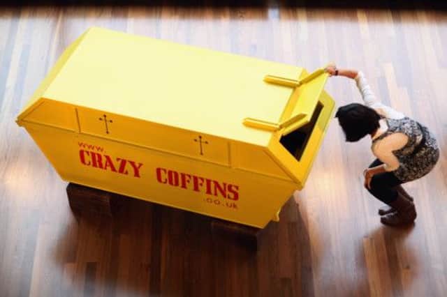 The average cost of a funeral in Scotland is now around £3,500, but this customised 'skip' coffin would put the price up even more. Picture: Getty Images