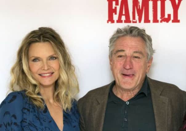Michelle Pfeiffer and Robert De Niro, stars of The Family. Picture: Getty