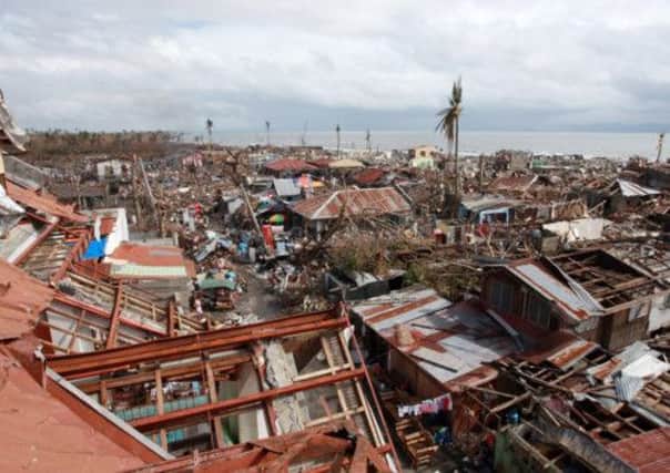 The British public have raised more than 33 millions pounds for the Philippines relief effort. Picture: Getty
