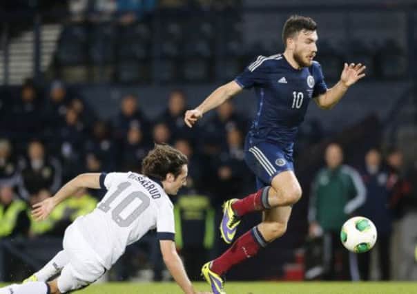 Scotland's Robert Snodgrass in action against USA. Picture: PA