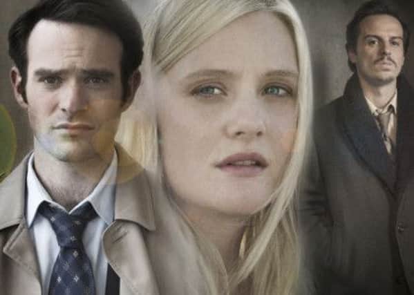 Charlie Cox, right, with Romola Garai and Andrew Scott in Legacy