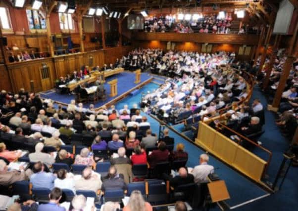 The General Assembly decided to uphold its historic doctrine on same-sex relationships but also consider a policy of permitting individual congregations to choose ministers who are in a same-sex partnership. Picture: TSPL