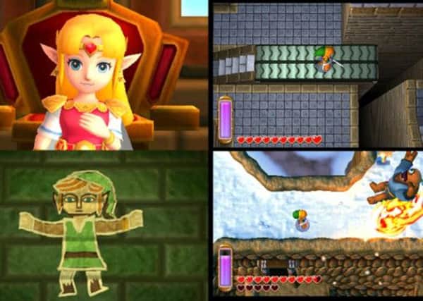Screenshots from The Legend of Zelda: A Link Between Worlds from Nintendo. Picture: AP Photo/Nintendo
