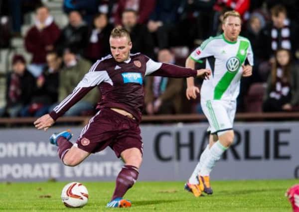 Hearts are sponsored by payday loan firm Wonga. Picture: TSPL
