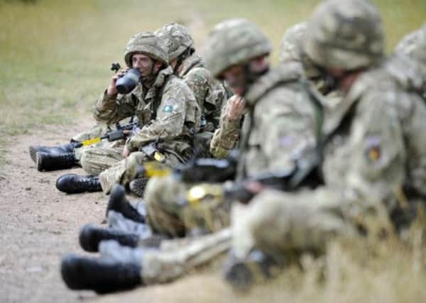 Army reservists in training. Picture: Phil Wilkinson
