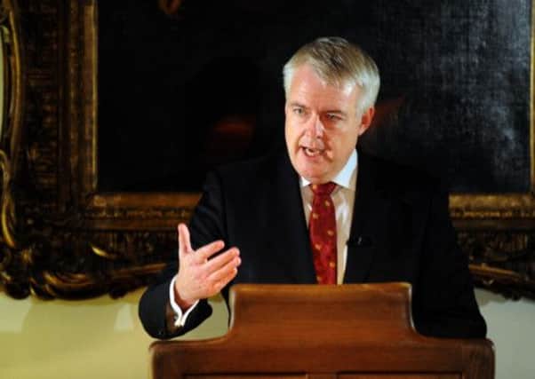 Carwyn Jones told his audience last night that a currency union was 'a recipe for instability'. Picture: Jane Barlow