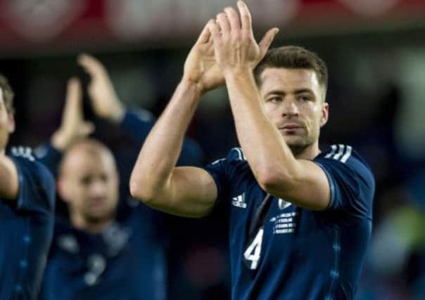 Scotland's Russell Martin applauds the fans after the 1-0 win over Norway. Picture: SNS