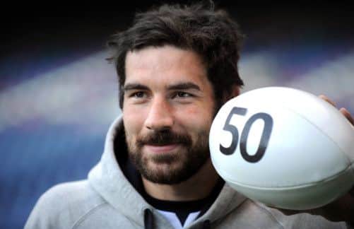 Jim Hamilton can scarcely grasp he has reached the cap milestone which awaits against Australia. Picture: Jane Barlow