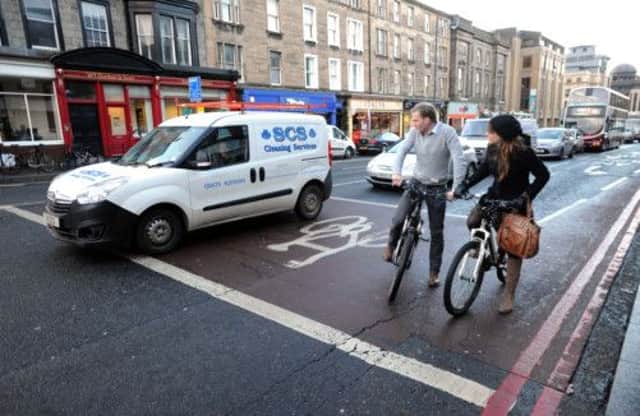 Drivers face a fine and penalty points for blocking zones set up for cyclists' safety at junctions.  Picture: Jane Barlow
