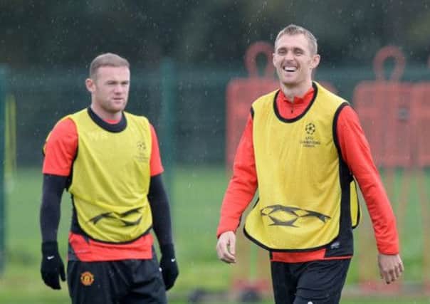 Darren Fletcher: Back in training with Manchester United. Picture: PA