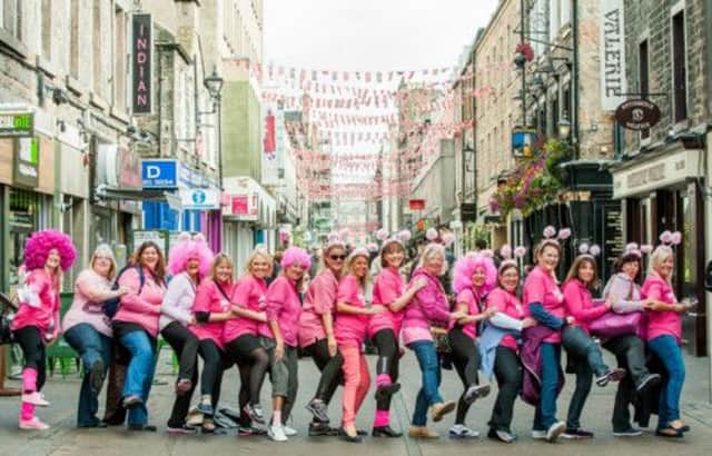 Shop pink was the message on the high streets last month, as women across Scotland rallied to raise awareness over breast cancer. Picture: Ian Georgeson