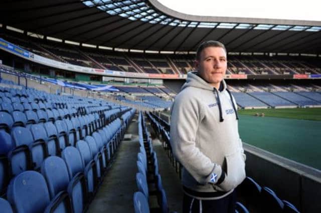 Glasgow's Duncan Weir at Murrayfield, where he will start against Australia tomorrow. Picture: Jane Barlow