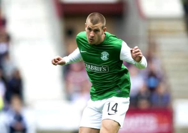 James Collins is hoping Terry Butchers appointment can help him succeed at Hibs. Picture: SNS