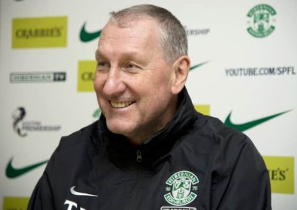 Hibernian manager Terry Butcher speaks to the media ahead of facing St Mirren. Picture: SNS