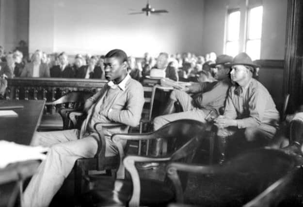Hayword Patterson at his retrial. He was pardoned yesterday by Alabama's parole board. Picture: Getty