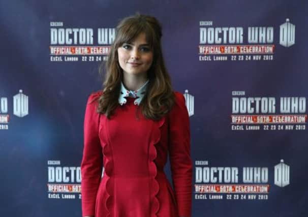 Jenna Coleman, who plays  'Clara Oswald' in 'Doctor Who' at the 'Doctor Who 50th Celebration' event. Picture: Getty