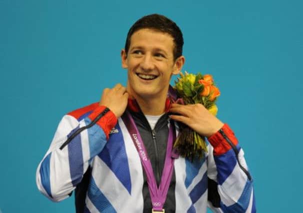 Michael Jamieson was the GB pool star in London. Picture: Ian Rutherford