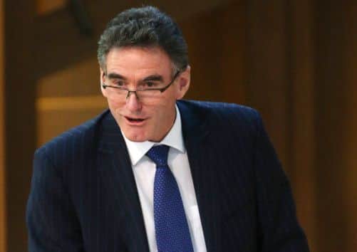 The Chief Executive of RBS, Ross McEwan, makes his address to the Scottish Parliament. Picture: PA