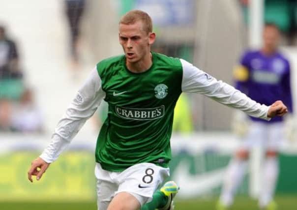Scott Robertson in action for Hibs. Picture: Ian Rutherford
