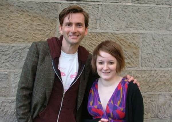 David Tennant with Sally Russell, who lost her life to cystic fibrosis. Picture: PA