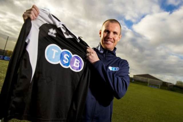 Former Scotland schools international Kenny Miller helps to launch the TSB Sponsorship. Picture: SNS