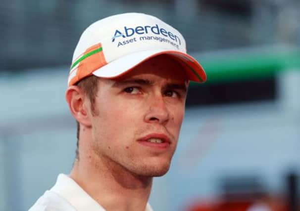 Paul di Resta will be leaving Force India but says I can walk in the paddock with my head held high. Picture: PA