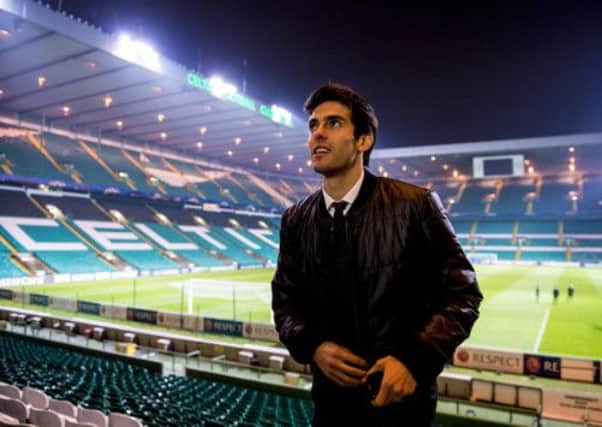 Kaka, who had to act as peacemaker with Milan fans group the Ultras, takes in Celtic Park. Picture: SNS