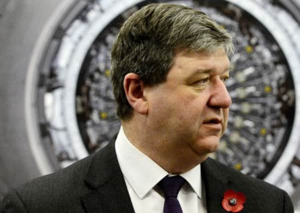 Alistair Carmichael spoke about currency yesterday. Picture: Neil Hanna