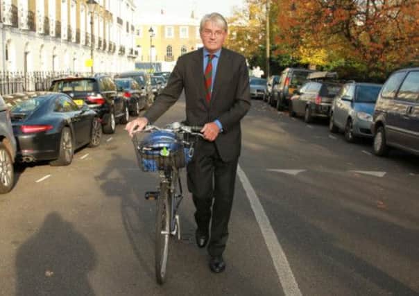 The row began after Andrew Mitchell was prevented from riding his bike out of Downing Street. Picture: PA