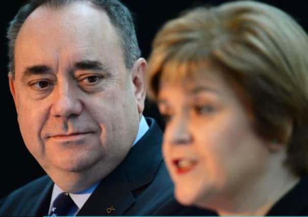Alex Salmond and Nicola Sturgeon unveil their manifesto for independence. Picture: Getty