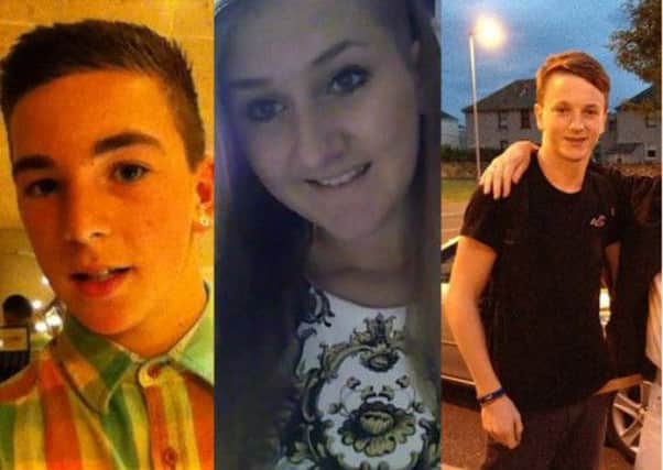 David Armstrong, Jenna Barbour, and Josh James-Stewart died in the crash. Pictures: Facebook