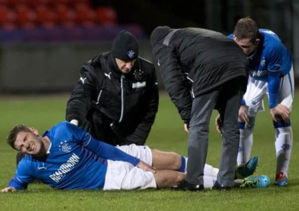 Rangers' Kyle Hutton was injured in a youth match against Partick Thistle. Picture: PA