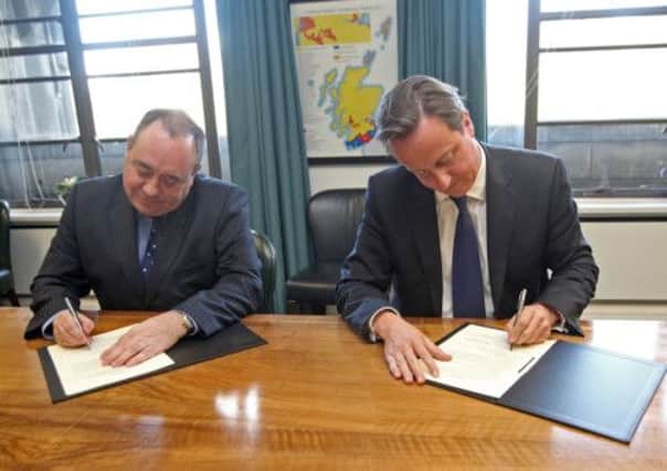 David Camerons insistence on a Yes/No vote handed an advantage to Alex Salmond. Picture: Getty Images