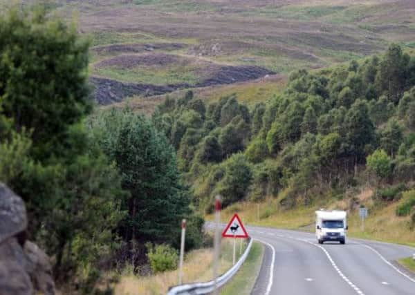 The crash took place on the A9, north of this section of the notorious road from Perth to Inverness. Picture: TSPL