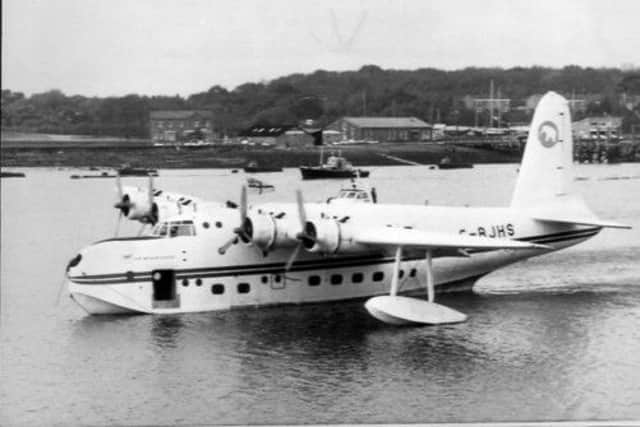 A Sunderland flying boat. One of these is thought to be wrecked on the sea bed between Oban and Mull. Picture: PA