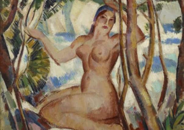 Fergusson's Nude and Cliff, 1928, features his partner, the dancer Margaret Morris. Picture: Contributed