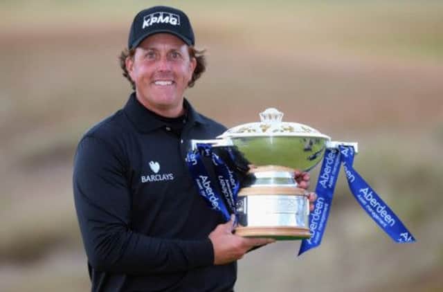 Phil Mickelson won the Scottish Open at Castle Stuart in July. Picture: Getty