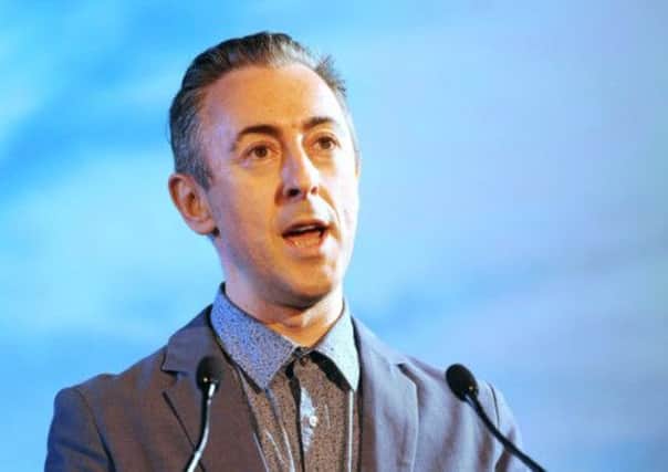 Alan Cumming speaking at the Yes Scotland launch. Picture: Ian Rutherford