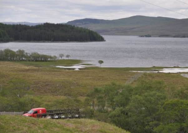 A Royal Mail van at Altnaharra, Sutherland. Picture: Contributed