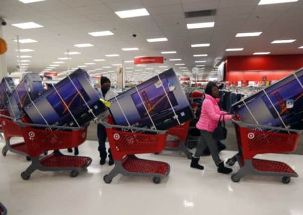 Chicago shoppers tune in on Black Friday. Picture: Reuters