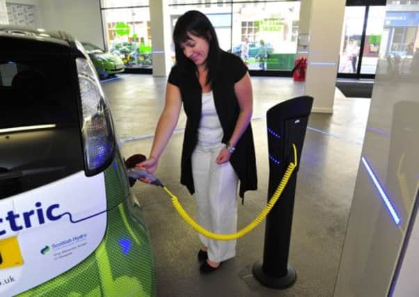 Scotland currently has just 300 public electric charging points. Picture: Robert Perry