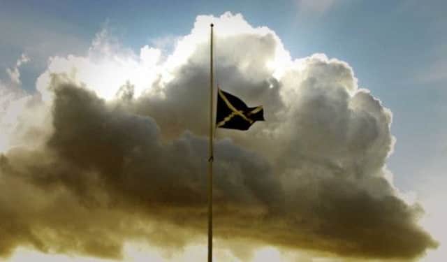 Saltires will be flown at half mast following the Clutha helicopter crash. Picture: Neil Hanna