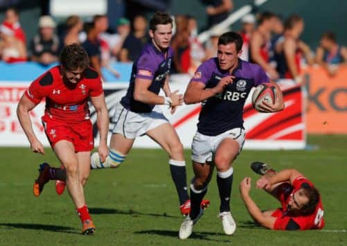 Edinburghs Lee Jones made a welcome return to the Scotland seven and was influential in their improvement. Picture: Getty