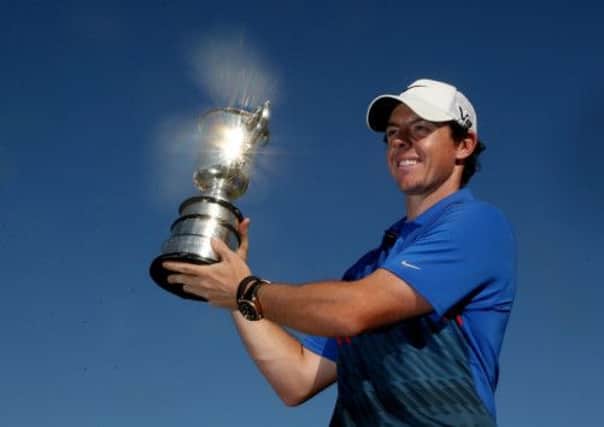 The Stonehaven Cup dazzles in the Sydney sunshine after Rory McIlroy claimed it with a closing 66. Pictures: Getty