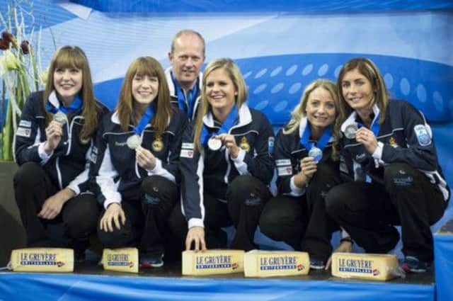 Scotlands silver medal-winning womens team. Picture: Getty