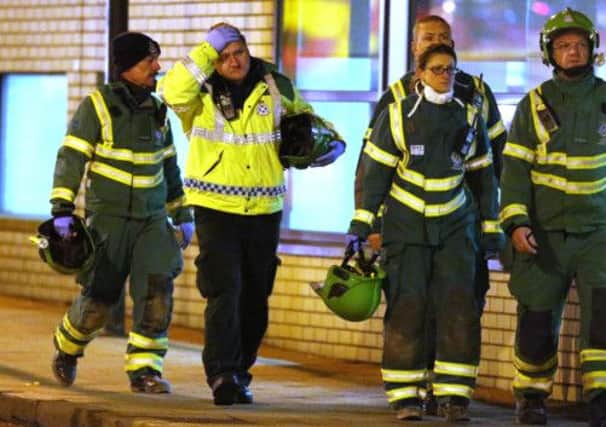 The disaster could have been much worse if not for the bravery of emergency services. Picture: PA