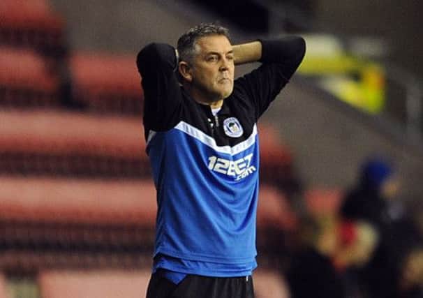 Wigan supporters revolted when the club lost three games in a week, resulting in Coyle's departure. Picture: Getty